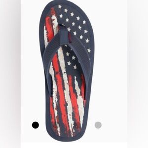 NWT Men’s Navy Sol Borne Usa Flag Flip Flop Sandals (13)